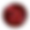 Cabochon fleur coquelicot, cabochon résine, verre rond différente taille