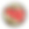 Cabochon fleur coquelicot, cabochon résine, verre rond différente taille