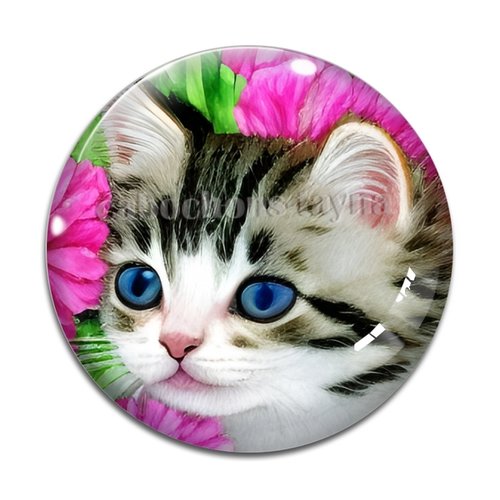 Cabochon chat, en résine ou en verre différente taille