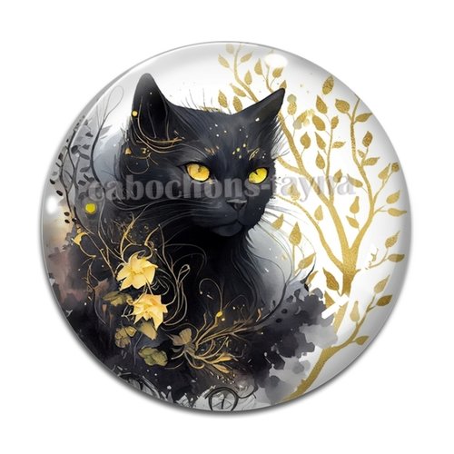 Cabochon chat, en résine ou en verre différente taille