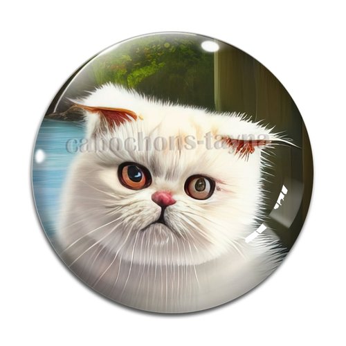 Cabochon chat, en résine ou en verre différente taille