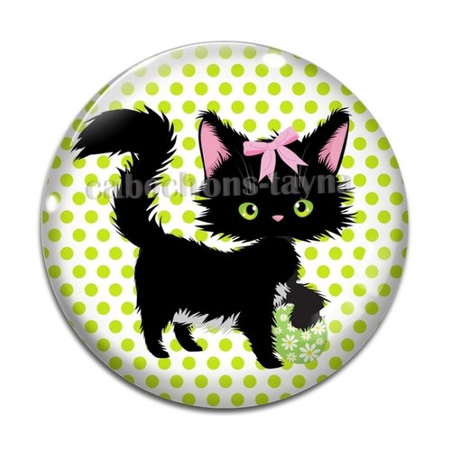 Cabochon chat, en résine ou en verre différente taille