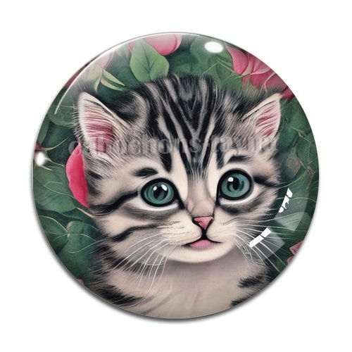 Cabochon chat, en résine ou en verre différente taille