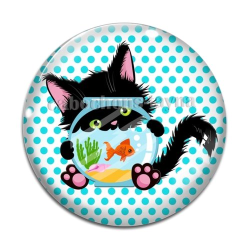 Cabochon chat, en résine ou en verre différente taille