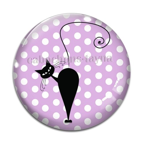 Cabochon chat, en résine ou en verre différente taille