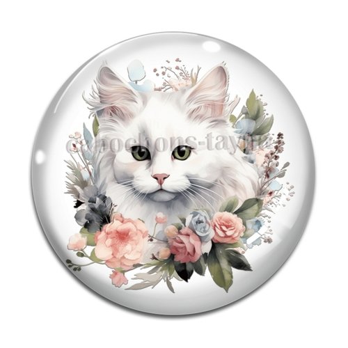 Cabochon chat, en résine ou en verre différente taille