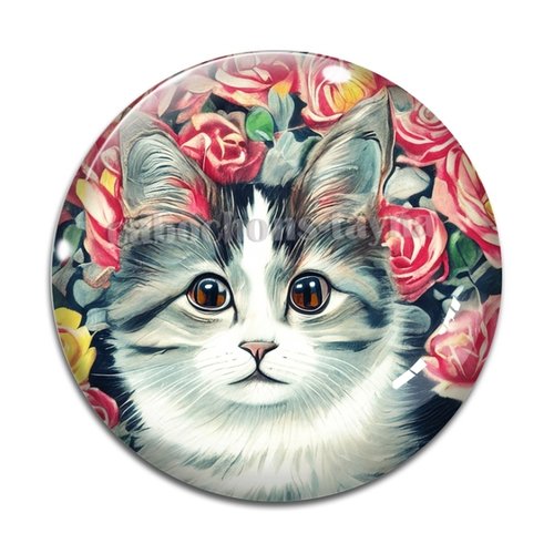 Cabochon chat, en résine ou en verre différente taille
