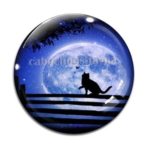 Cabochon chat, en résine ou en verre différente taille