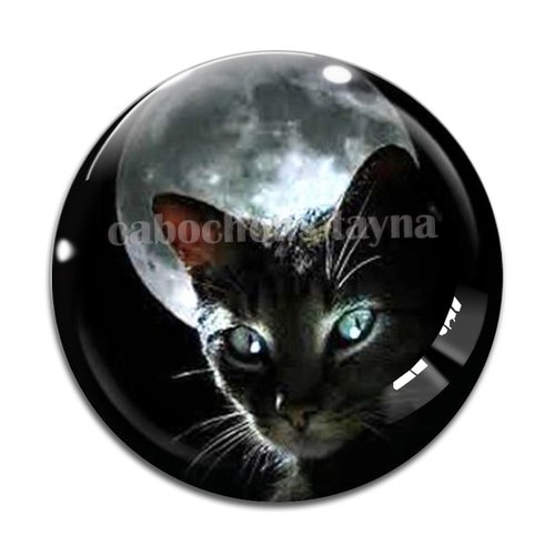 Cabochon chat, en résine ou en verre différente taille