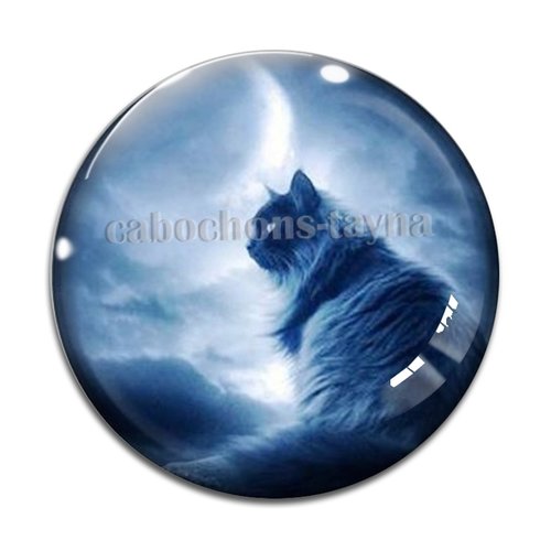 Cabochon chat, en résine ou en verre différente taille