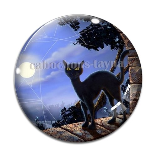 Cabochon chat, en résine ou en verre différente taille