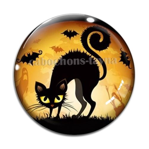 Cabochon chat, en résine ou en verre différente taille