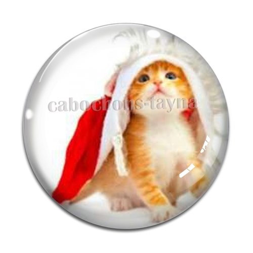 Cabochon chat, en résine ou en verre différente taille