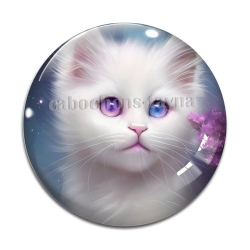 Cabochon chat, en résine ou en verre différente taille