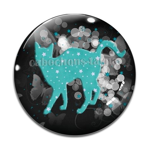 Cabochon chat, en résine ou en verre différente taille