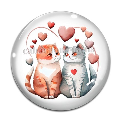 Cabochon chat, en résine ou en verre différente taille