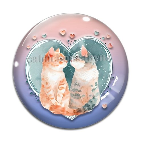 Cabochon chat, en résine ou en verre différente taille