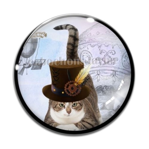 Cabochon chat, en résine ou en verre différente taille