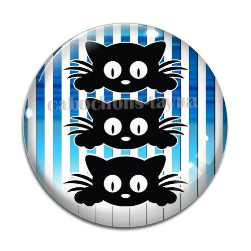 Cabochon chat, en résine ou en verre différente taille