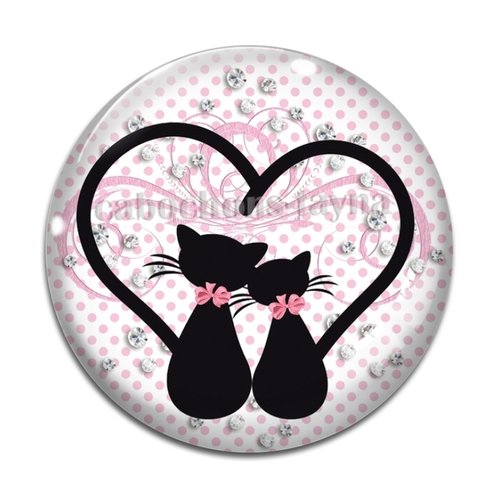 Cabochon chat, en résine ou en verre différente taille