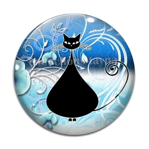 Cabochon chat, en résine ou en verre différente taille