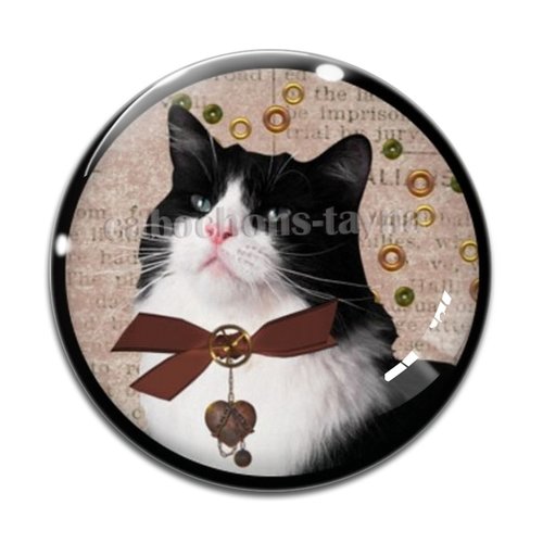 Cabochon chat, en résine ou en verre différente taille