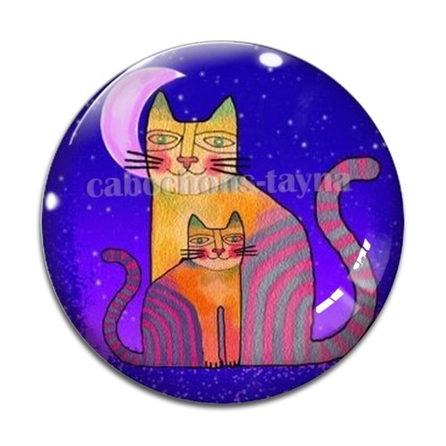 Cabochon chat, en résine ou en verre différente taille