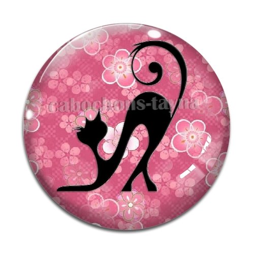Cabochon chat, en résine ou en verre différente taille