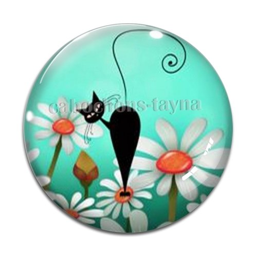 Cabochon chat, en résine ou en verre différente taille