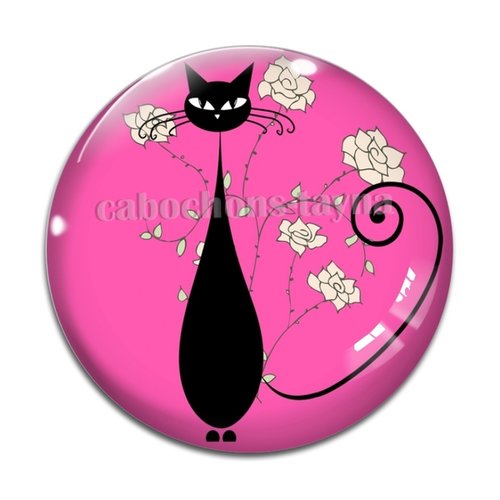 Cabochon chat, en résine ou en verre différente taille