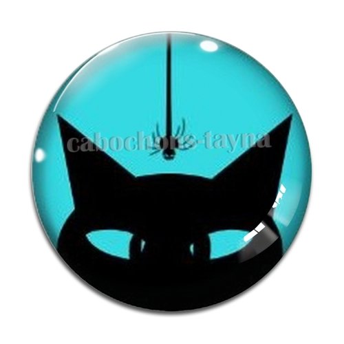 Cabochon chat, en résine ou en verre différente taille