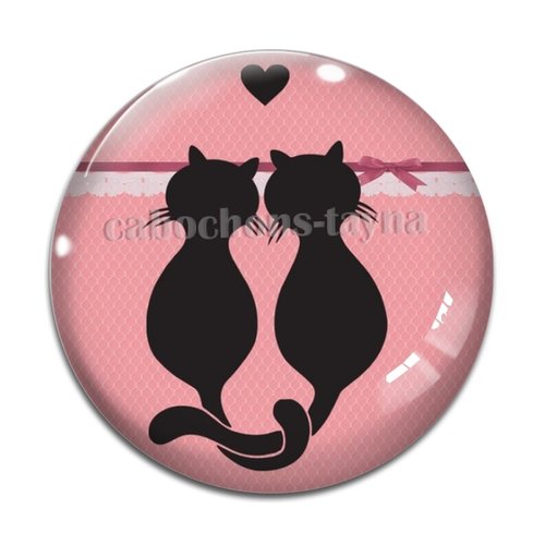 Cabochon chat, en résine ou en verre différente taille