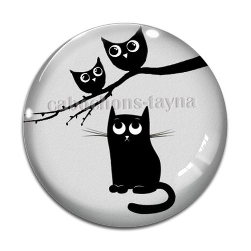 Cabochon chat, en résine ou en verre différente taille