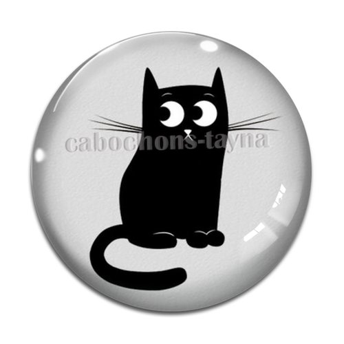 Cabochon chat, en résine ou en verre différente taille