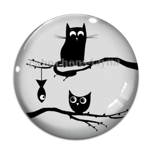 Cabochon chat, en résine ou en verre différente taille