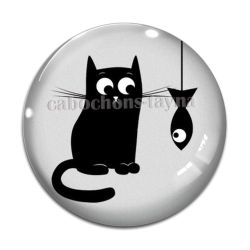 Cabochon chat, en résine ou en verre différente taille