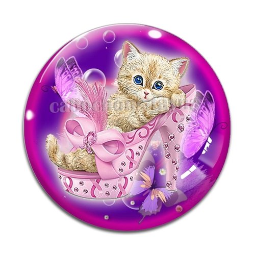 Cabochon chat, en résine ou en verre différente taille