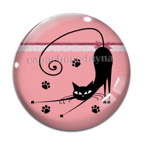 Cabochon chat, en résine ou en verre différente taille