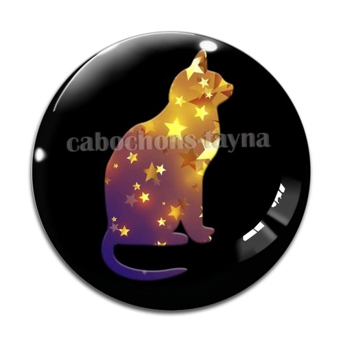 Cabochon chat, en résine ou en verre différente taille