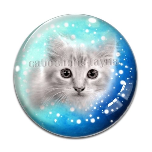 Cabochon chat, en résine ou en verre différente taille