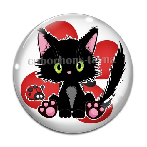 Cabochon chat, en résine ou en verre différente taille