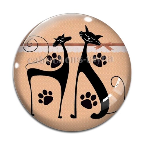 Cabochon chat, en résine ou en verre différente taille