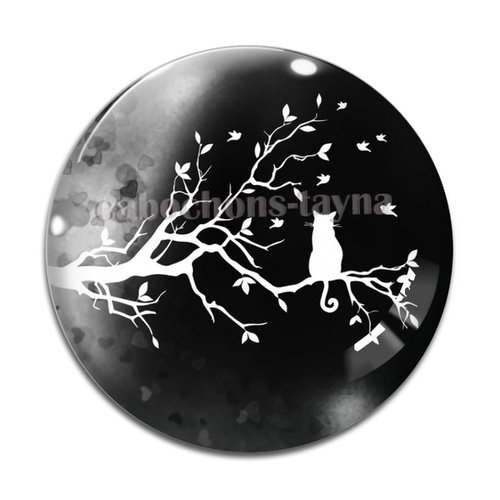 Cabochon chat, en résine ou en verre différente taille