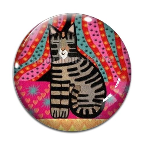 Cabochon chat, en résine ou en verre différente taille