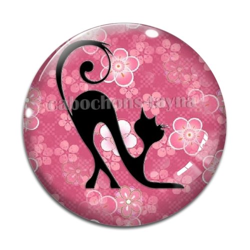 Cabochon chat, en résine ou en verre différente taille