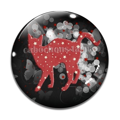 Cabochon chat, en résine ou en verre différente taille