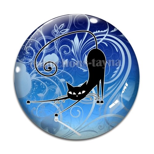 Cabochon chat, en résine ou en verre différente taille