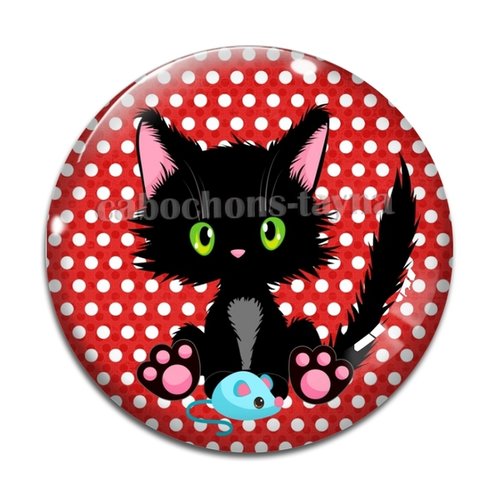Cabochon chat, en résine ou en verre différente taille