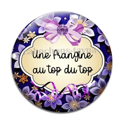 Cabochon une frangine au top du top, cabochon résine, verre rond différente taille