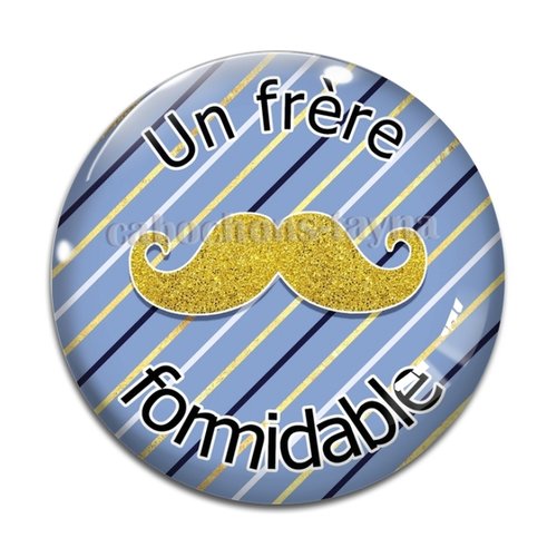 Cabochon un frère formidable, cabochon résine, verre rond différente taille